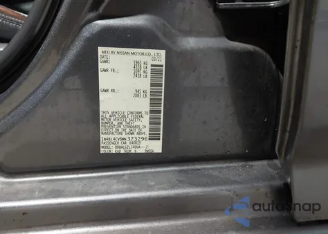 2021 Nissan Altima Sr Fwd z USA, uszkodzony, nr VIN 1N4BL4CV6MN373296